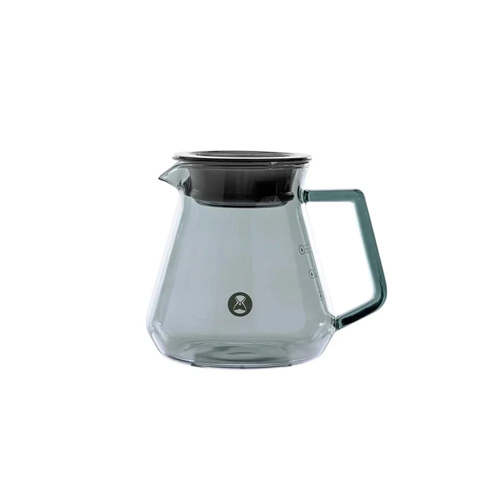 سيرفر تايمور زجاجي الشفاف الاسود 600ml
