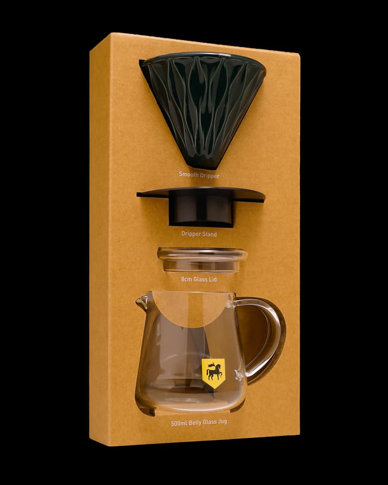 مجموعة التقطير لون زيتي - Brewers Drippers Set